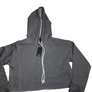 Wild fable heather grey cut off hoodie sweatshirt Small NWT